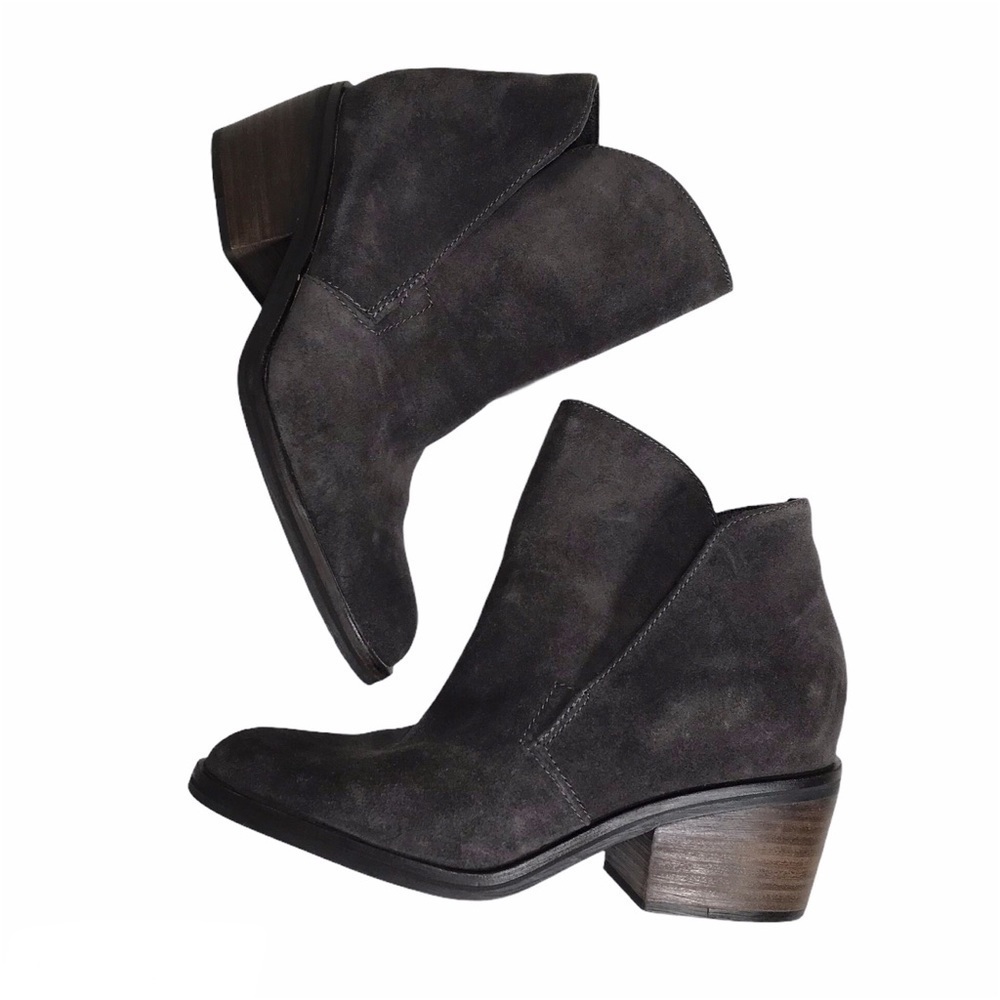 DOLCE VITA Teague Suede Ankle Booties Anthracite